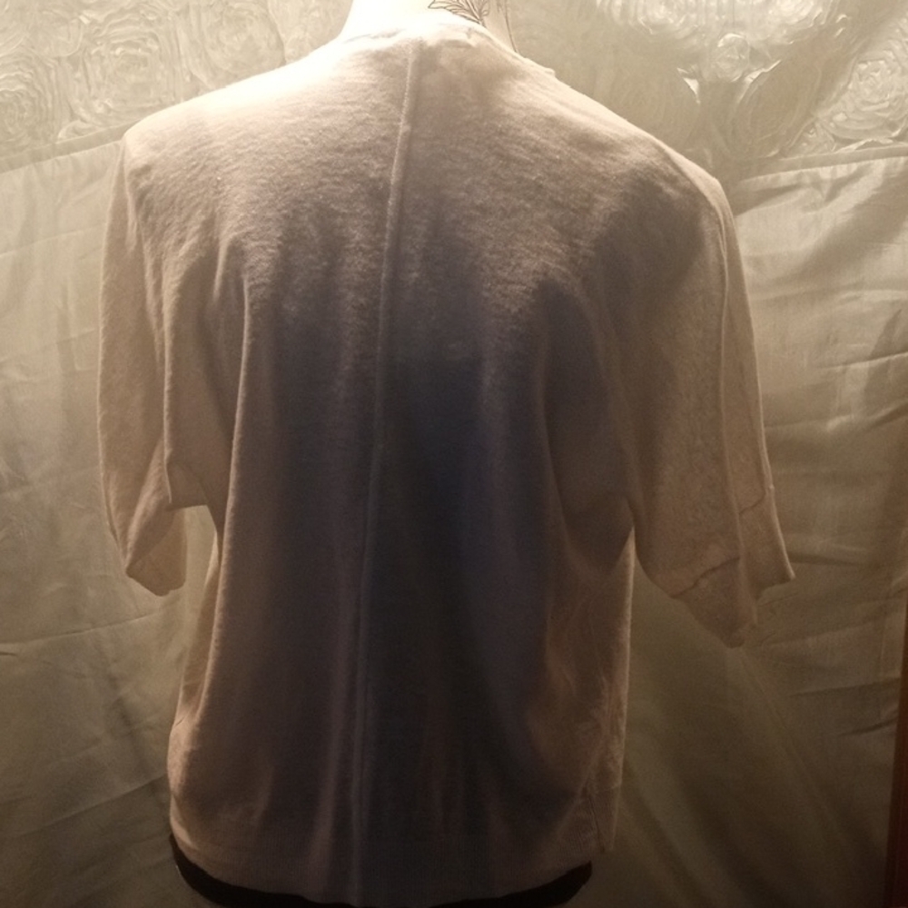 Liz Claiborne Off-White Women's Open Cardigan - Picture 6 of 6